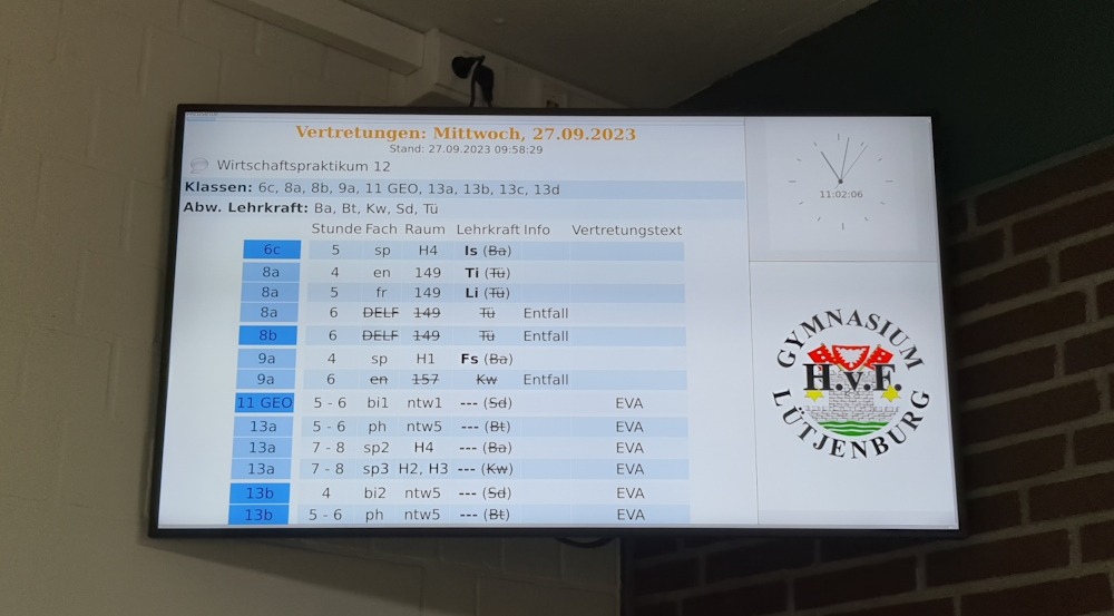 2023 09 27 Infobildschirm West